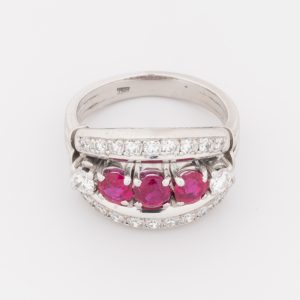 Anillo de oro blanco de 18K - Imagen 2
