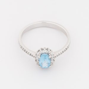 Anillo de oro blanco de 18K - Imagen 2