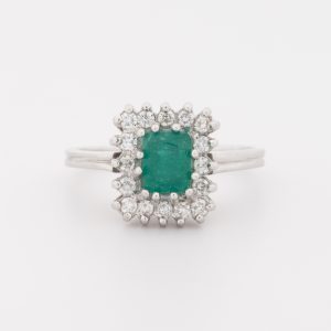 Anillo de oro blanco de 18K - Imagen 1