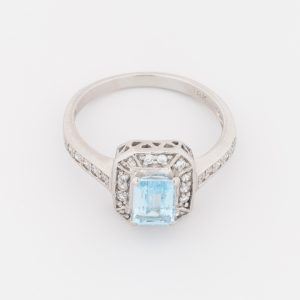 Anillo de oro blanco de 18K - Imagen 2