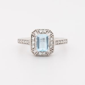 Anillo de oro blanco de 18K - Imagen 1