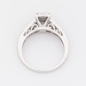 Anillo de oro blanco de 14K - Imagen 3