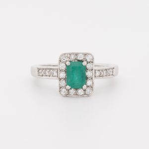 Anillo de oro blanco de 18K - Imagen 1
