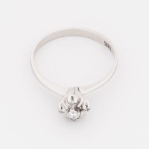 Anillo de oro blanco de 18K - Imagen 2