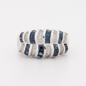 Anillo de oro blanco de 18K - Imagen 1