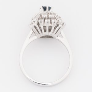 Anillo roseta de oro blanco de 18K - Imagen 3