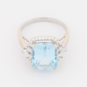 Anillo de oro blanco de 18K - Imagen 2