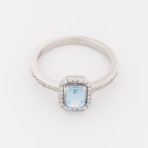 Anillo de oro blanco de 18K - Imagen 2