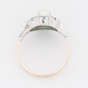 Anillo de oro blanco y amarillo de 14K - Imagen 3