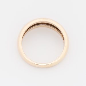 Anillo cintillo bombé de oro amarillo de 18K - Imagen 3