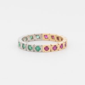 Anillo infinito Pepe Marín de platino y oro amarillo de 18K - Imagen 1