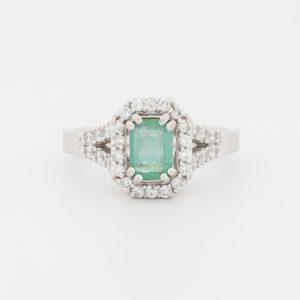 Anillo de oro blanco de 18K - Imagen 1