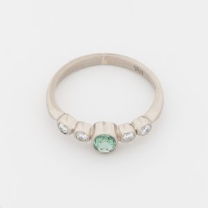 Anillo de oro blanco de 18K - Imagen 3
