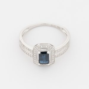 Anillo de oro blanco de 18K - Imagen 2