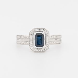 Anillo de oro blanco de 18K - Imagen 1