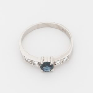 Anillo de oro blanco de 18K - Imagen 2