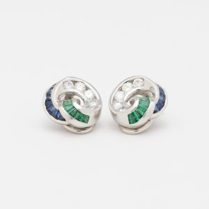 Aros de platino de la joyería Charles Krypell - Imagen 1