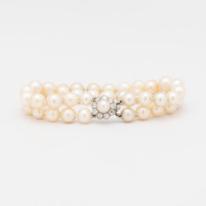 Pulsera de perlas doble - Imagen 1
