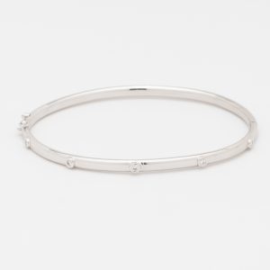Pulsera esclava de oro blanco de 18K - Imagen 1