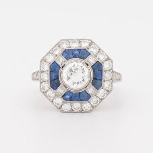 Anillo de oro blanco de 18K - Imagen 1