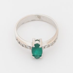 Anillo de oro blanco de 18K - Imagen 2