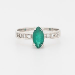 Anillo de oro blanco de 18K - Imagen 1