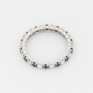 Anillo infinito de oro blanco de 18K - Imagen 2