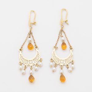 Aros de oro amarillo de 18K - Imagen 1