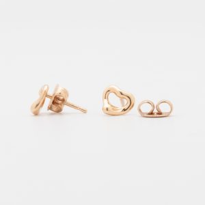 Aros Tiffany Elsa Peretti de oro rosado de 18K - Imagen 2