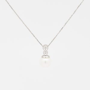 Collar de oro blanco de 18K - Imagen 1