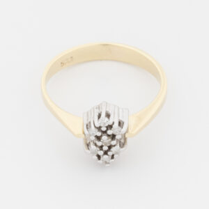 Anillo de oro amarillo y blanco de 18K - Imagen 2