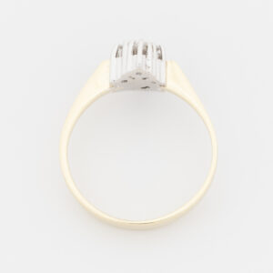 Anillo de oro amarillo y blanco de 18K - Imagen 3