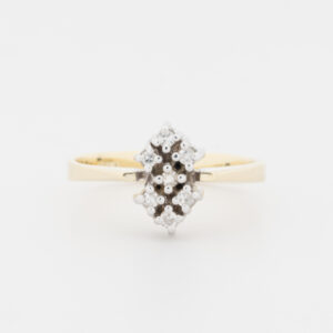 Anillo de oro amarillo y blanco de 18K - Imagen 1