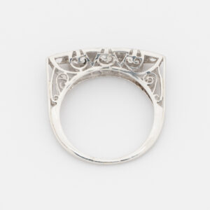 Anillo compromiso inglés de platino - Imagen 3