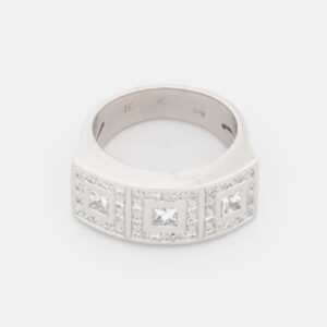 Anillo de oro blanco de 18K - Imagen 2