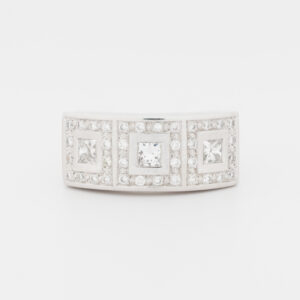 Anillo de oro blanco de 18K - Imagen 1