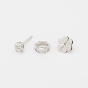 Aros de oro blanco de 18K - Imagen 3
